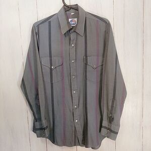 Miller Westernwear Pearl Snap Button Up Size 15.5